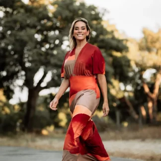 VESTIDO COMPRIDO ESTAMPADO MANUELA MOREIRA