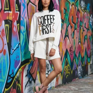 SWEATSHIRT COFFEE FIRST VDR