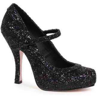 Sapato Ellie E-423-CANDY 4 "Glitter Mary Jane With 1" Plataforma oculta.