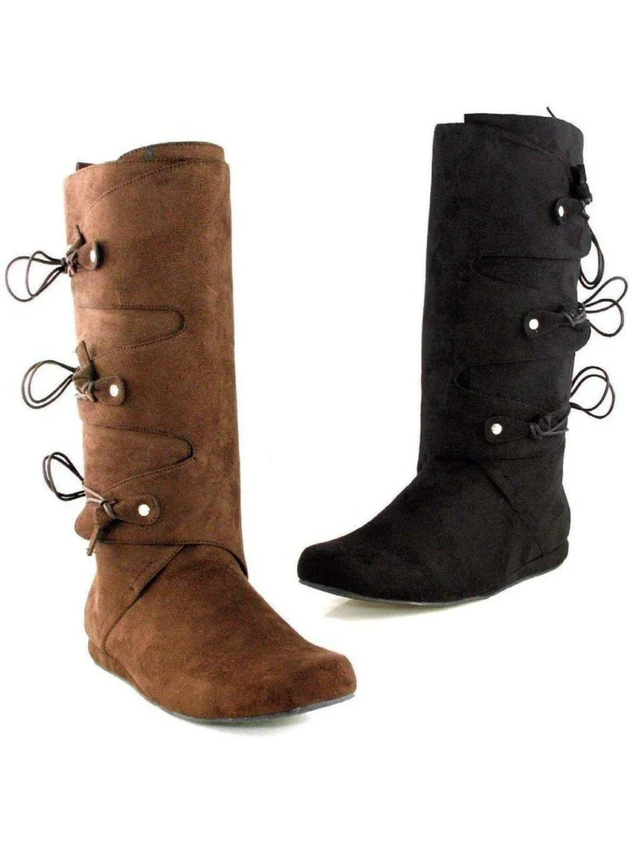 Ellie Shoes 111-Thomas Botas de cano alto confortáveis para homens com salto de 1 cm, disponíveis em preto e marrom - Image 2