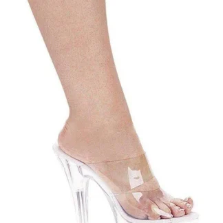 Clear Women's Sandals by Ellie Shoes, 601-Coco 6" Heel for Elegant Style and Comfort