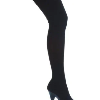 Ellie Shoes 609-SKI Botas femininas de salto agulha de 6" com lycra elástica e ponta fina