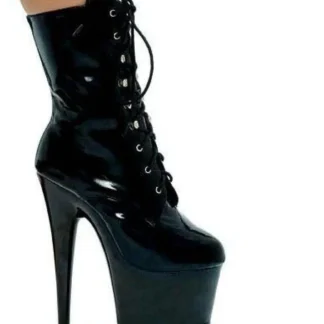 Ellie Shoes 709-Angela Women's Ankle Boots - 7" Heels with Inner Zipper in Black, Sizes 6-10
