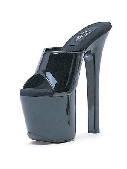 Ellie Shoes 711-Vanity 7 Inch Heel Sandals for Women - Chic Mule Design in Black, Clear, White
