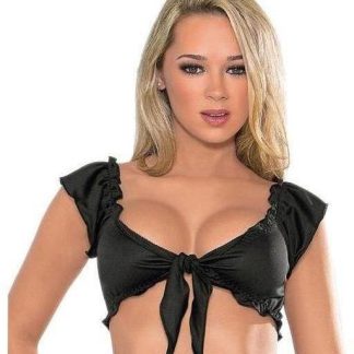Escante EL-EH55151 Blusa com amarração frontal e detalhes franzidos