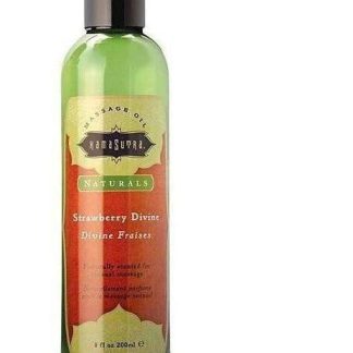 Kama Sutra Naturals 100% Natural Strawberry Massage Oil - Indulge in Luxurious Aromatherapy