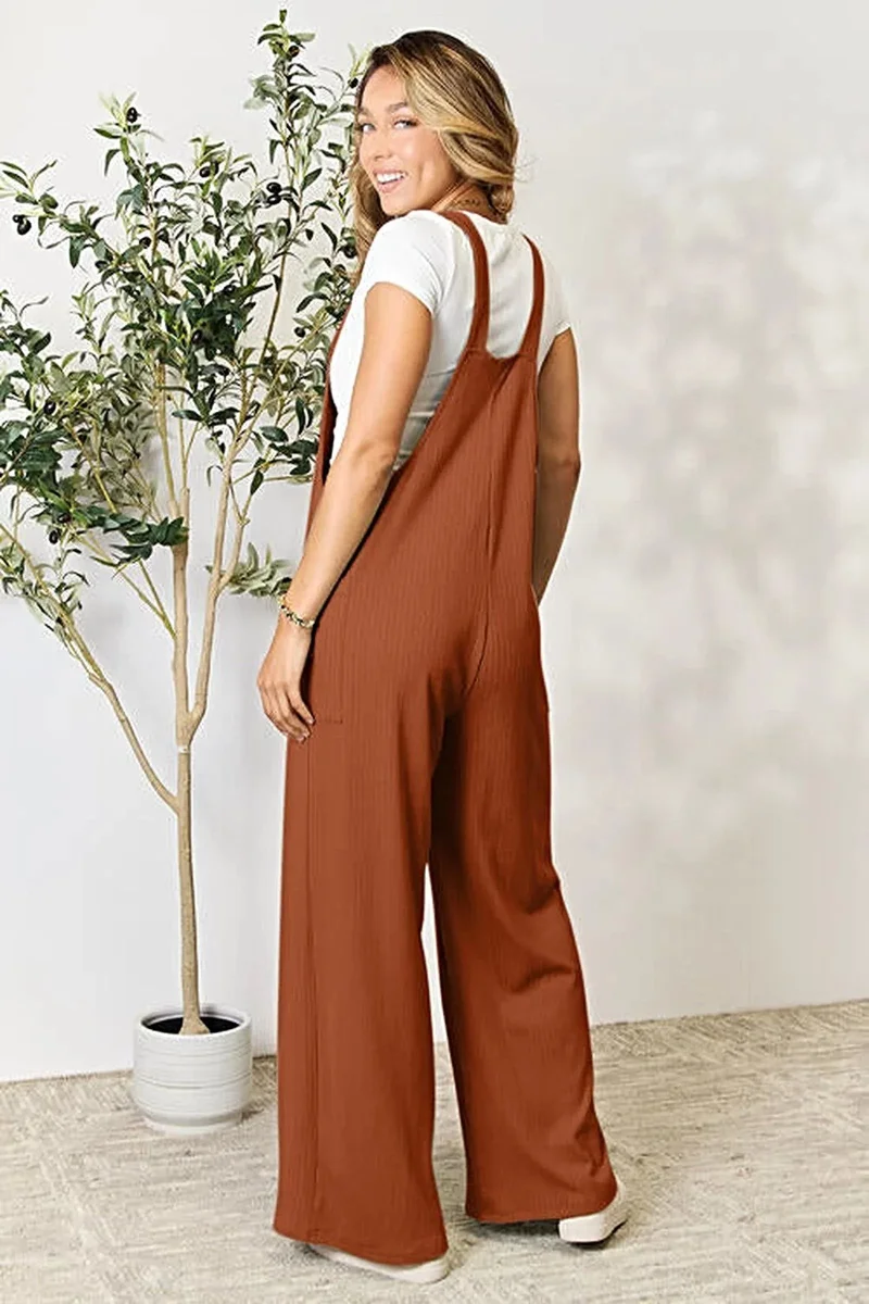 Macacão de luxo Double Take tamanho grande com bolsos – opaco, modelagem confortável, disponível em vários tamanhos. - Image 6